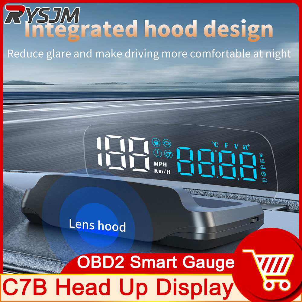 Obd2 Hud Speedometer Projector - C7B OBD2 HUD Tampilan Kepala Mobil