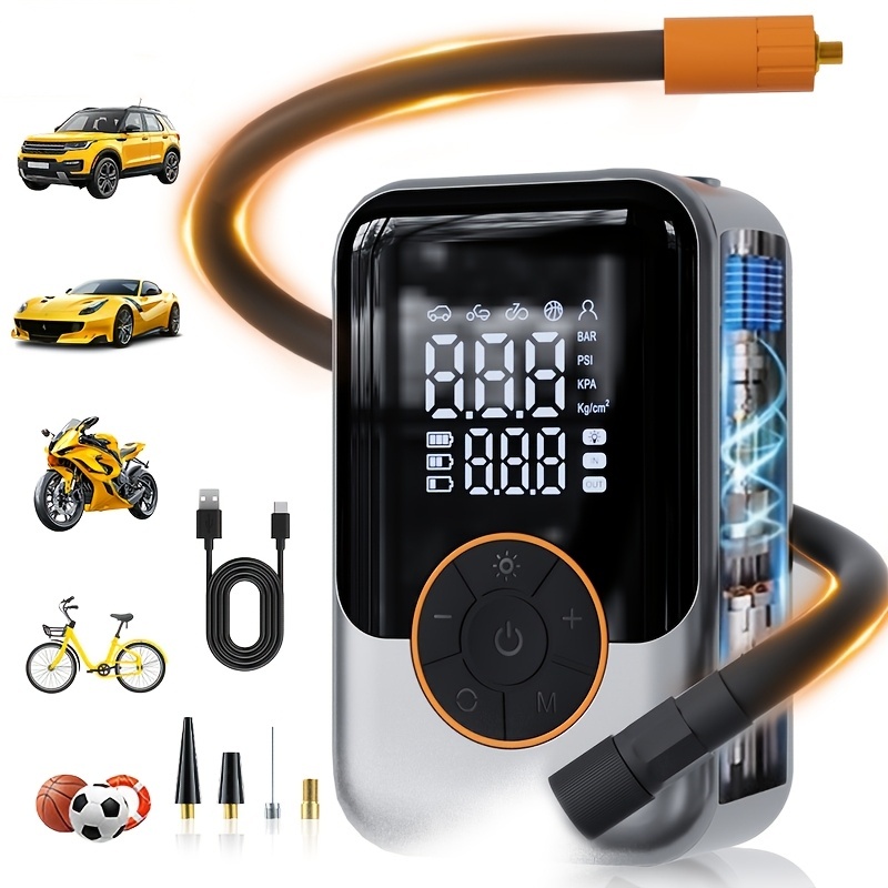 Hud Display With Tire Pressure - Pompa Ban Portabel, Kompresor Udara, Fungsi