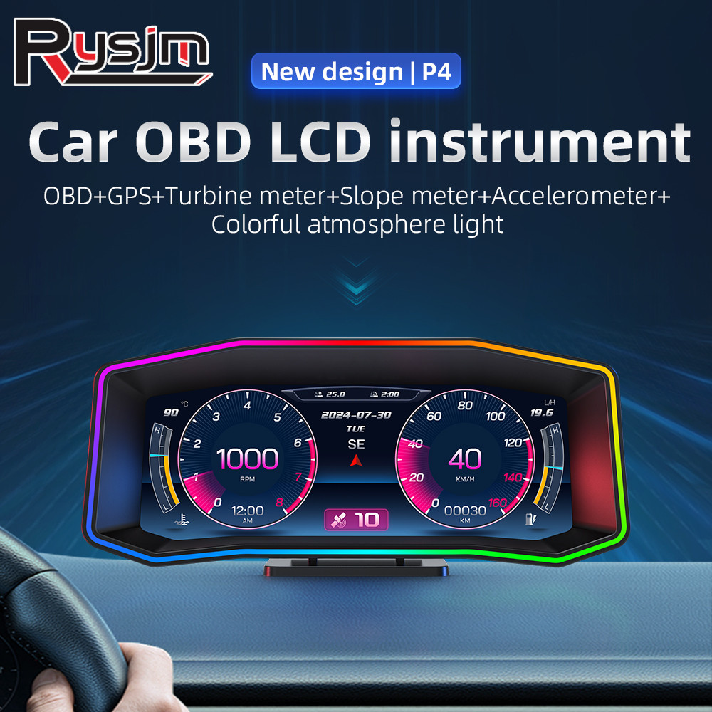 Obd2 Hud Speedometer Projector - P4 pengukur HUD OBD2 GPS, Speedometer