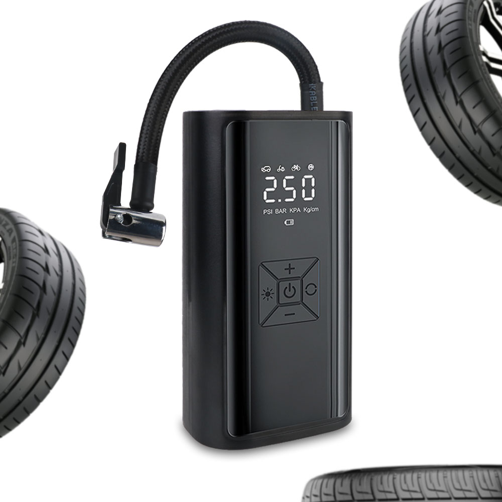 Hud Display With Tire Pressure - Pompa udara ban, dengan lampu LED