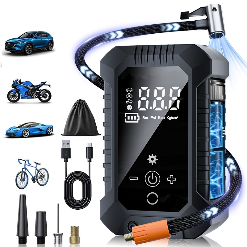 Hud Display With Tire Pressure - Pompa Ban Portabel Nirkabel, Kompresor Udara