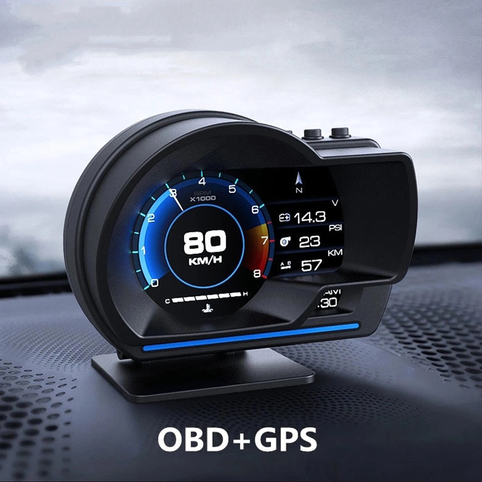 Alat Diagnostik Multifungsi Un - Hud Obd2 Multi Function Alarm ulasan dan harga