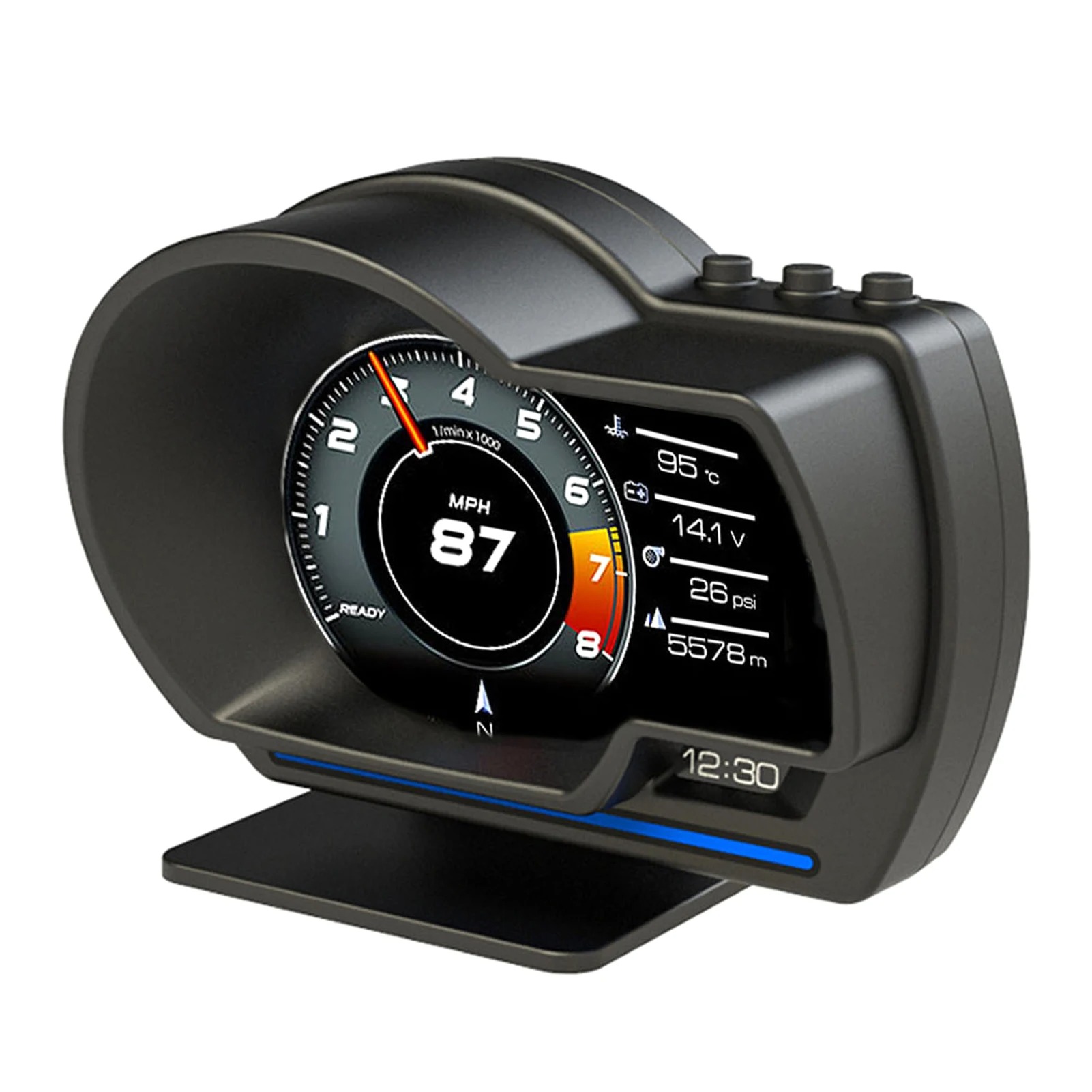 Alat Diagnostik Multifungsi Un - Hud Obd2 Multi Function Alarm ulasan dan harga