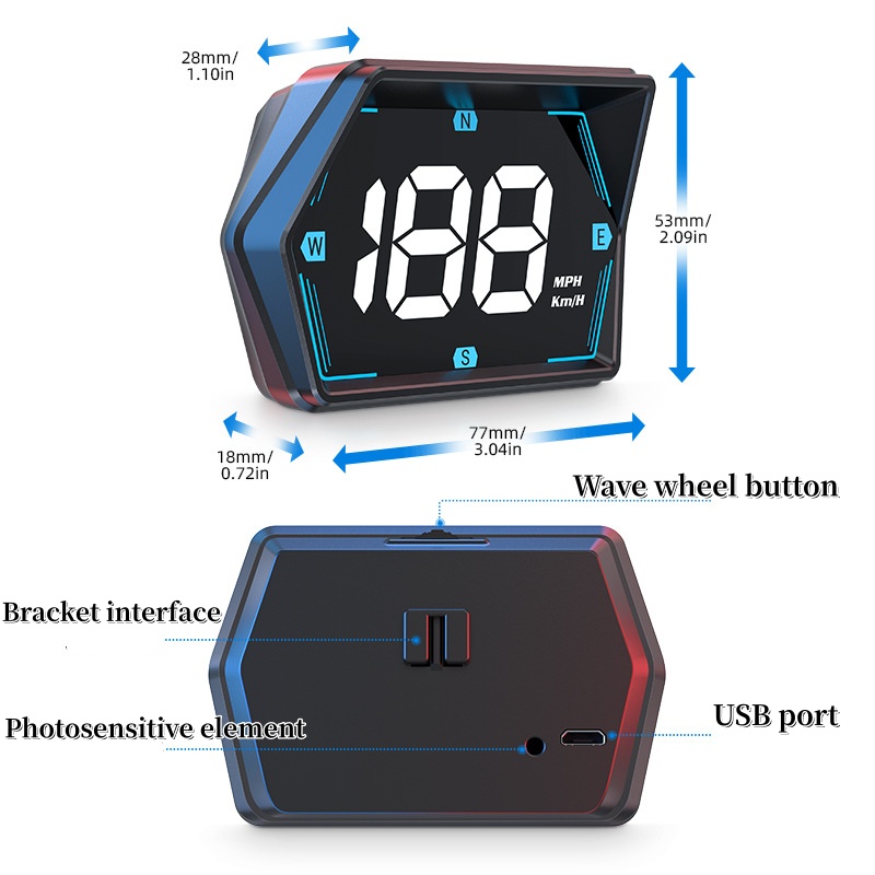Speedometer GPS HUD Baru 2024  - Car Hud Head Up Display Gps ulasan dan harga