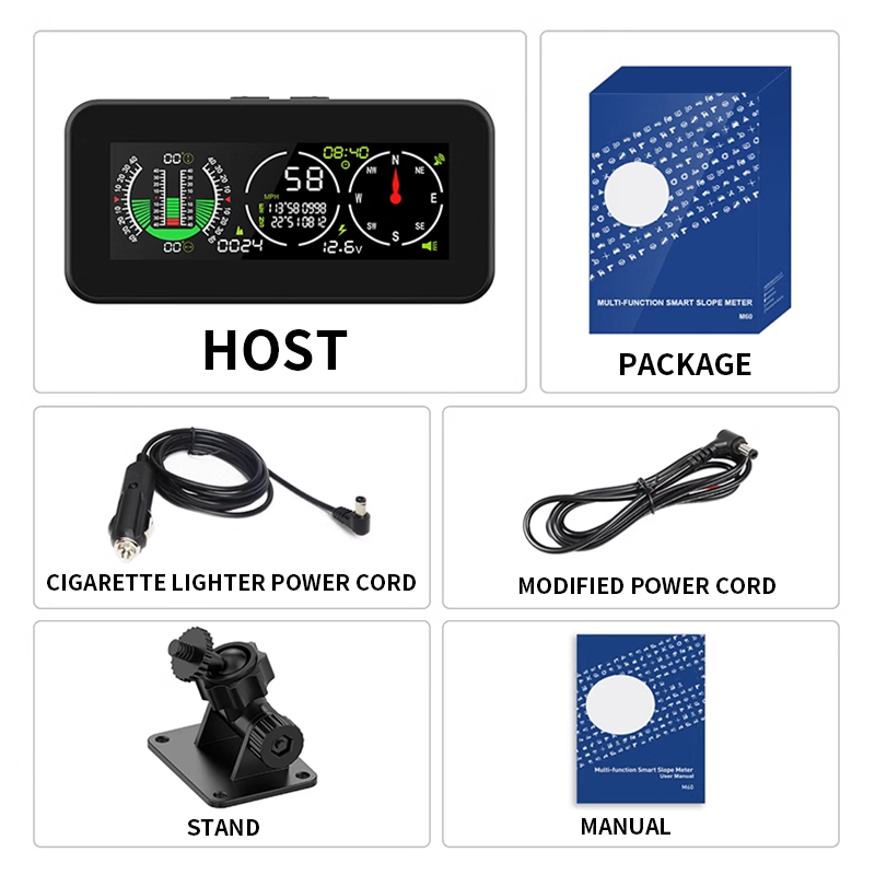 Pengukur kemiringan mobil, pen - Car Hud Head Up Display Gps ulasan dan harga