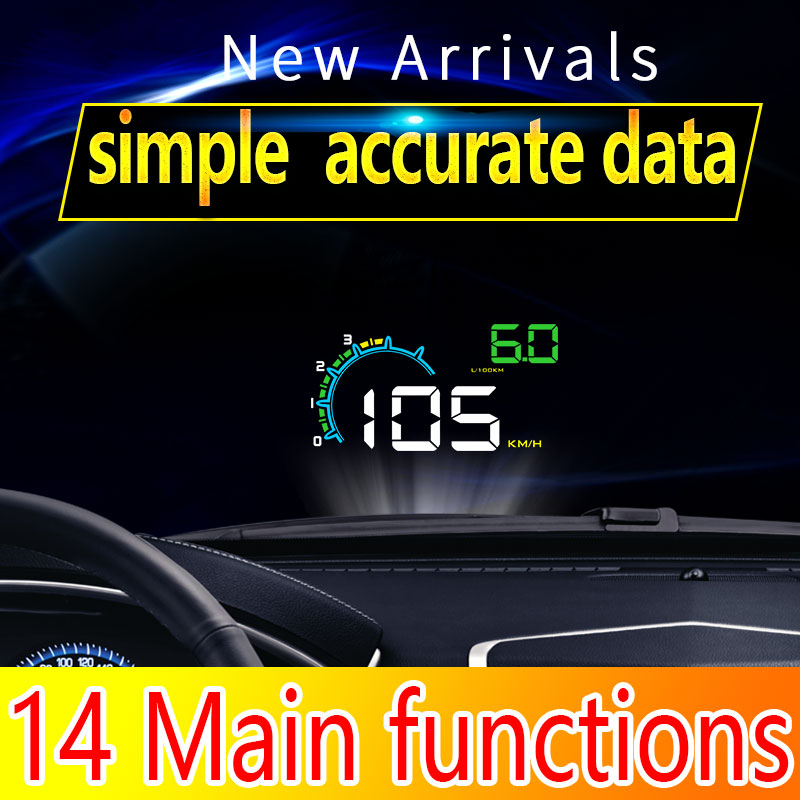 Plug Play dengan Multi-alarm D - Hud Obd2 Multi Function Alarm ulasan dan harga