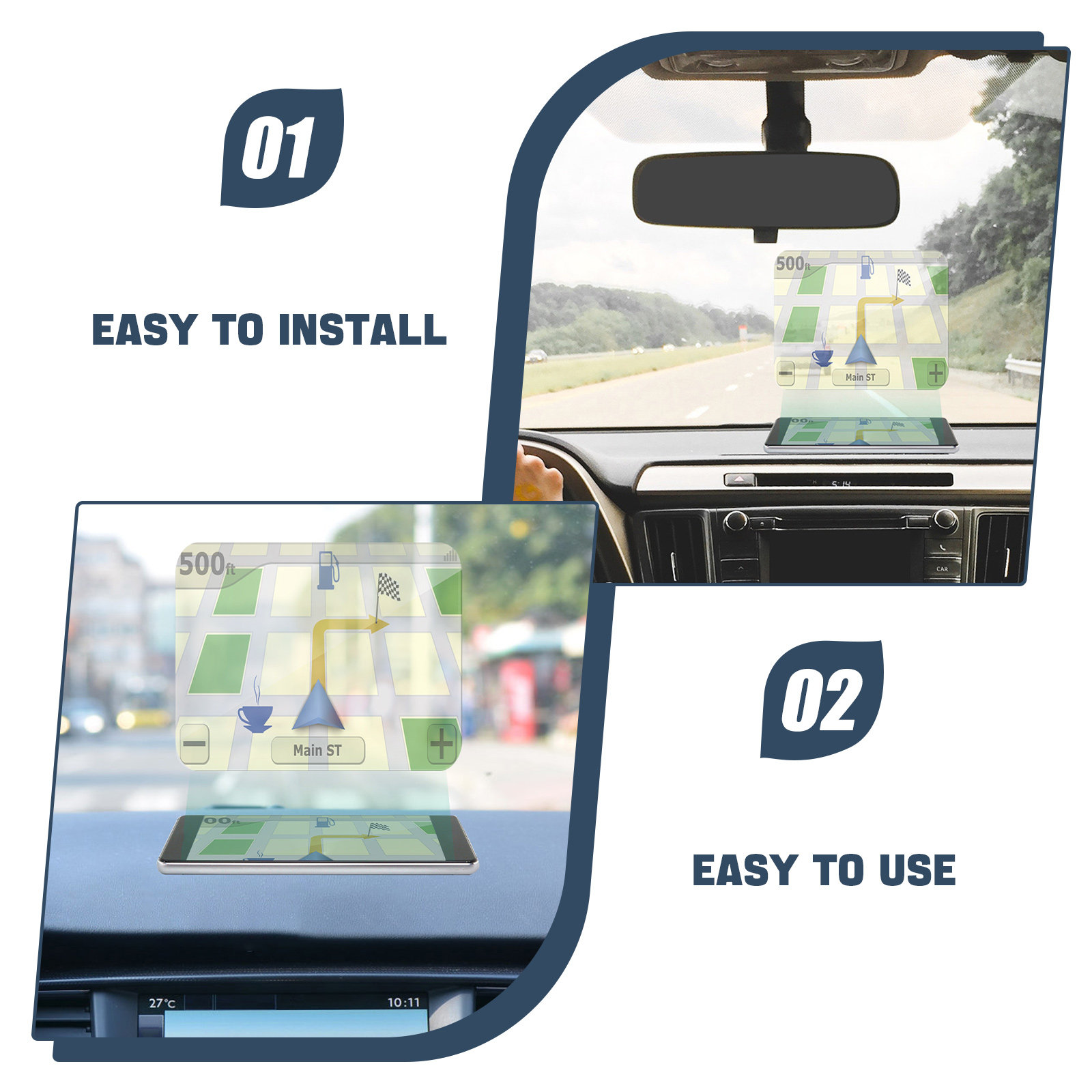 5 buah film reflektif untuk la - Hud Reflection Film Windshield ulasan dan harga