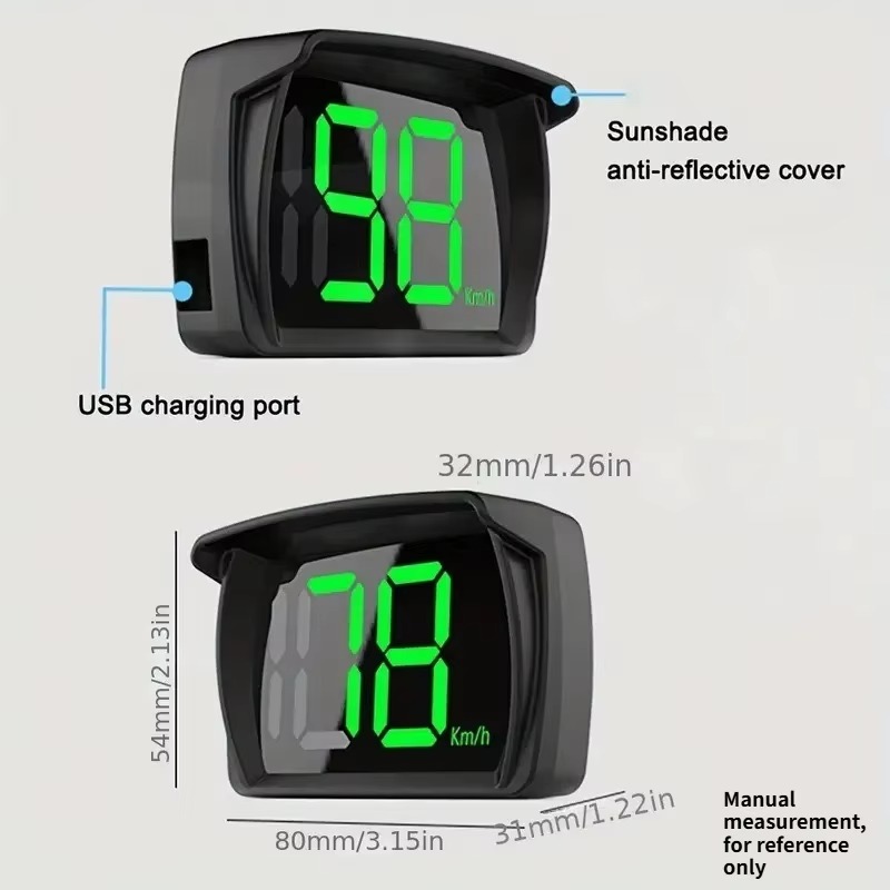 Layar HUD GPS Mobil Universal, - Hud Speedometer Digital Universal ulasan dan harga
