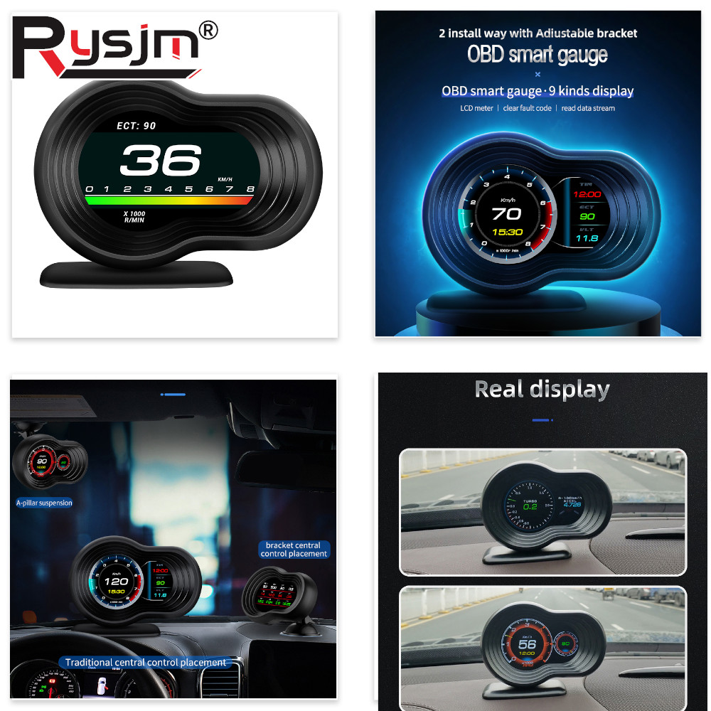 OBD2 Car HUD F9 OBD Head Up Di - Obd2 Hud Speedometer Projector ulasan dan harga