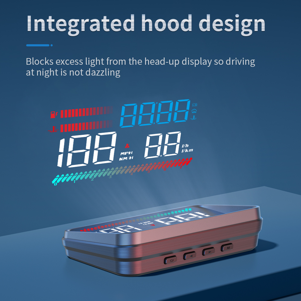 Plug & Play Universal Car Fit  - Hud Obd2 Multi Function Alarm ulasan dan harga