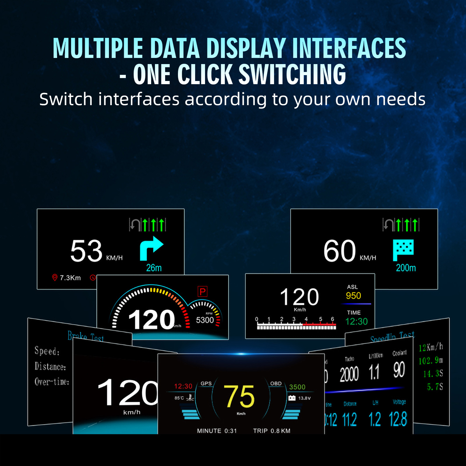 HUD C1 Tampilan Atas Kepala Na - Car Heads Up Display Navigation ulasan dan harga
