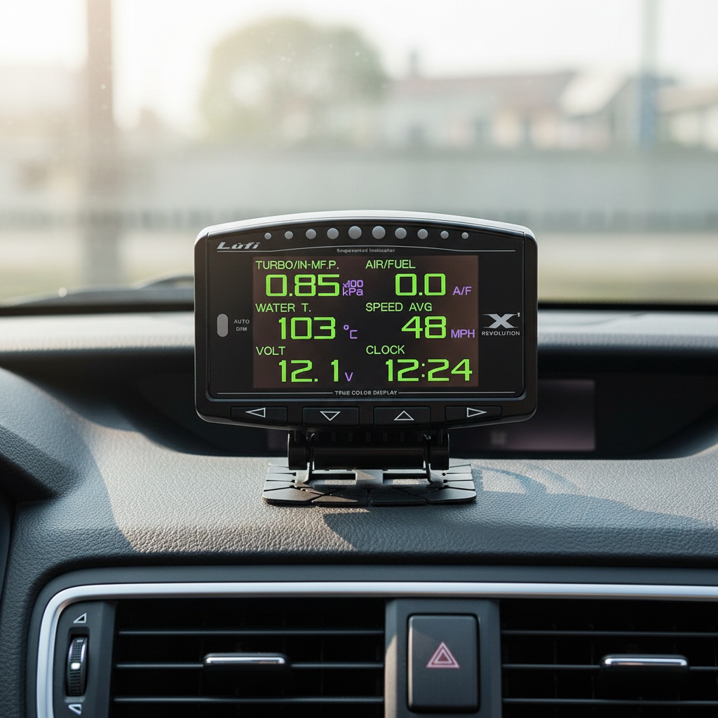 Lufi X1 OBD2 Digital Gauge Tur - Hud Display With Tire Pressure ulasan dan harga