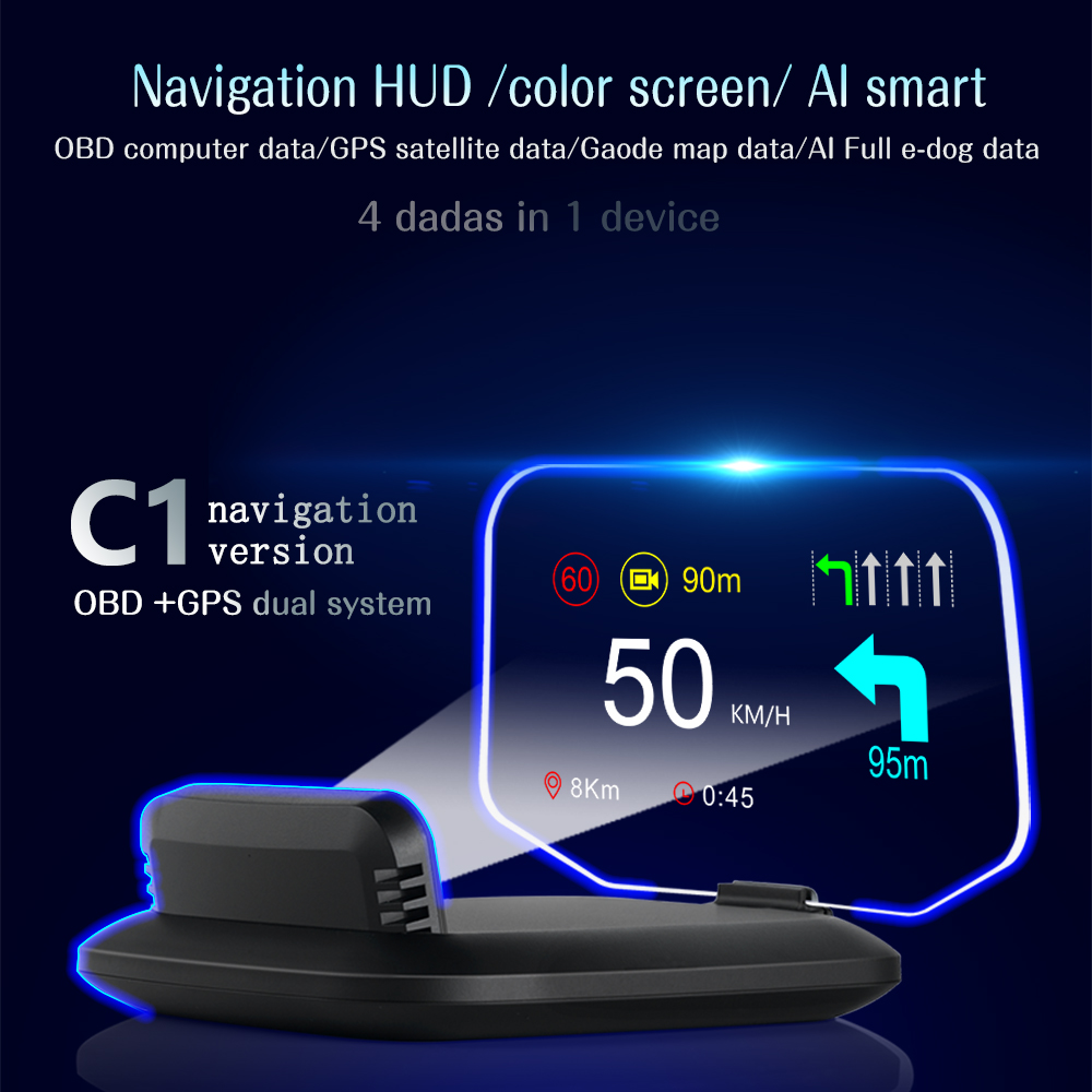 Untuk Semua Mobil, Proyektor H - Hud Obd2 Multi Function Alarm ulasan dan harga