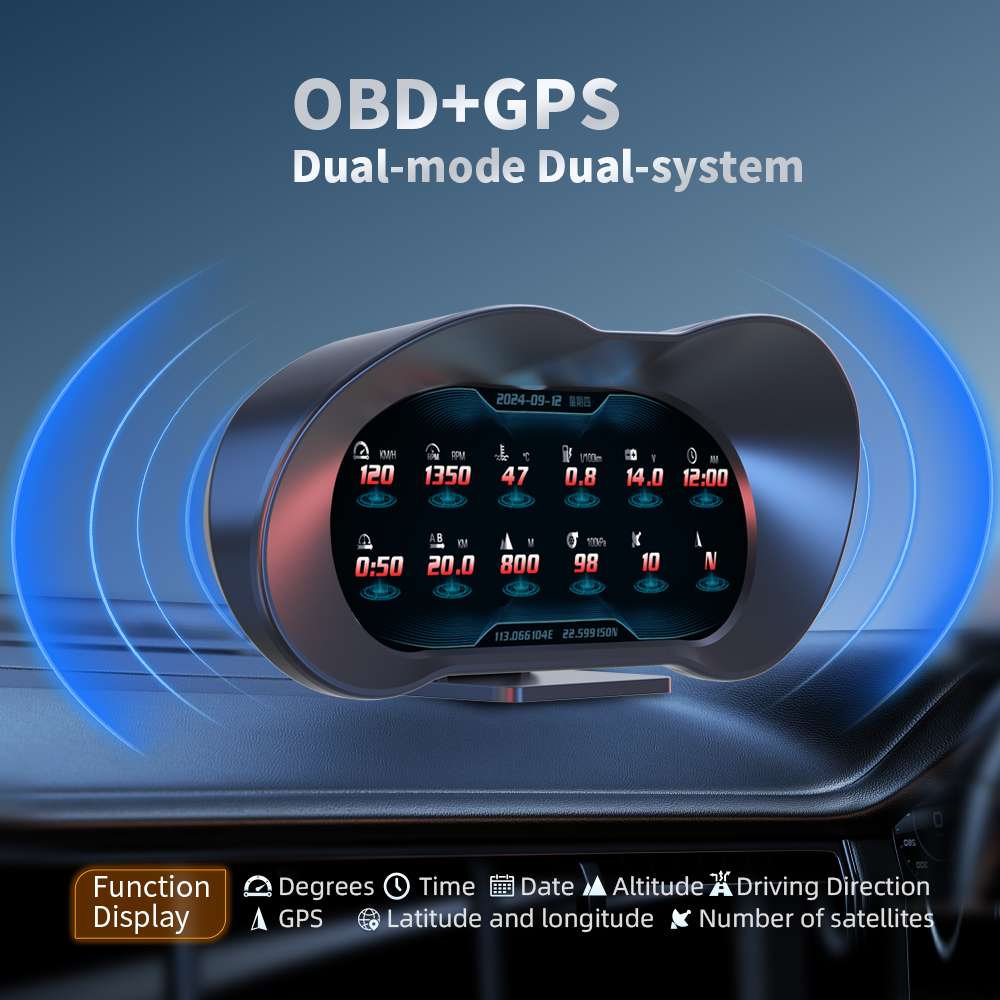 2025 Model Baru HUD P5 Speedom - Hud Obd2 Multi Function Alarm ulasan dan harga
