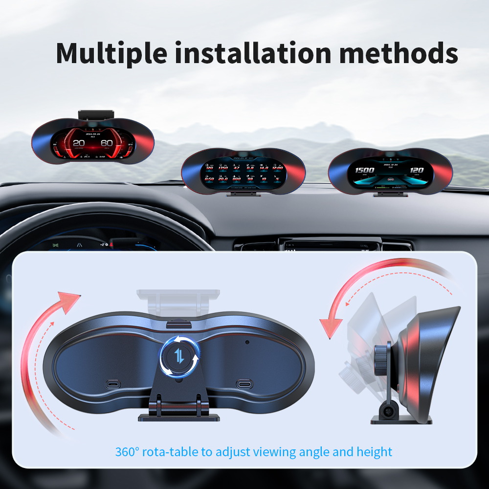 2025 Model Baru HUD P5 Speedom - Hud Obd2 Multi Function Alarm ulasan dan harga