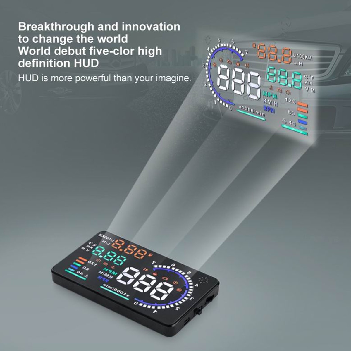 OBD2 HUD Speedometer mobil Dig - Obd2 Hud Speedometer Projector ulasan dan harga