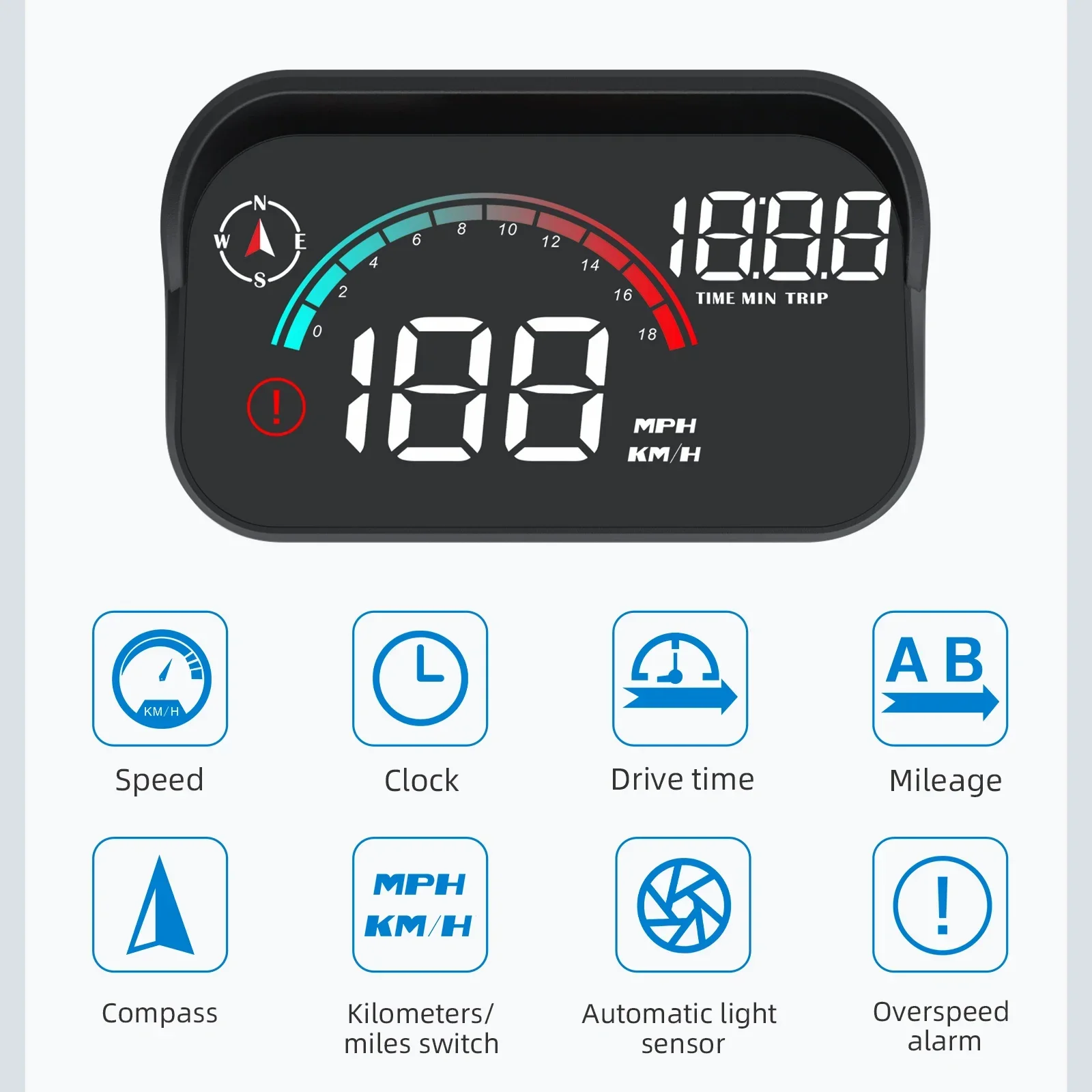 M22 A8 M8 Monitor Kecepatan HU - Car Hud Head Up Display Gps ulasan dan harga