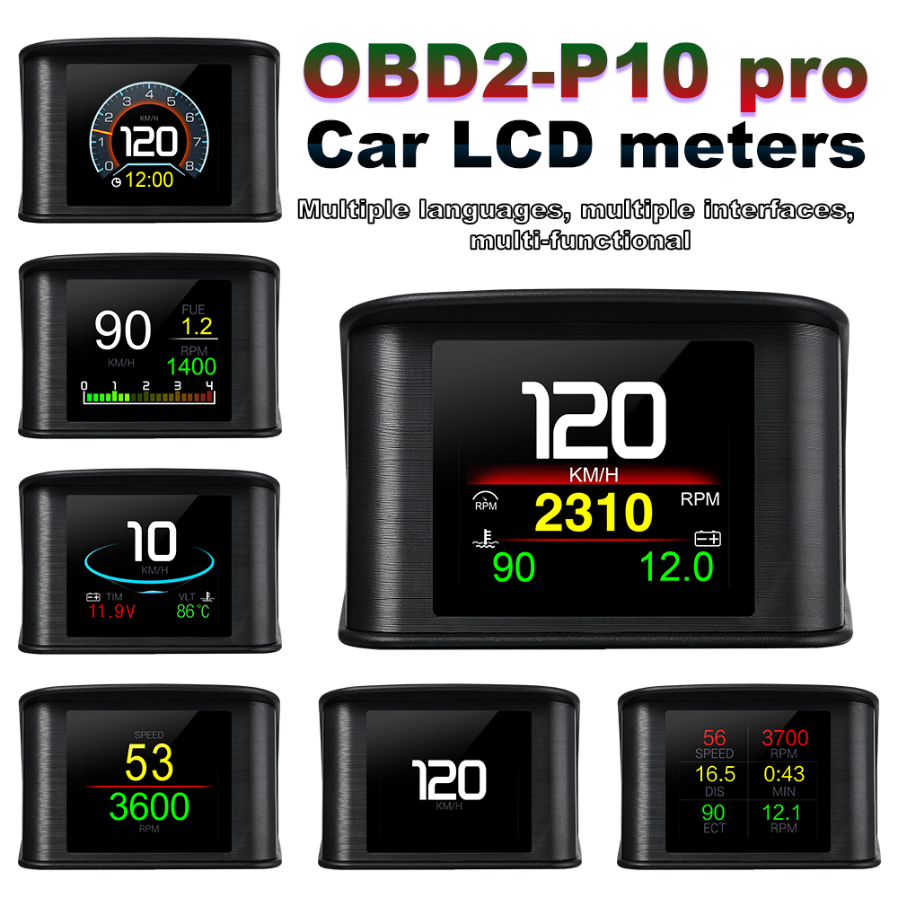HD P10-PRO OBD2 HUD Tampilan H - Obd2 Hud Speedometer Projector ulasan dan harga