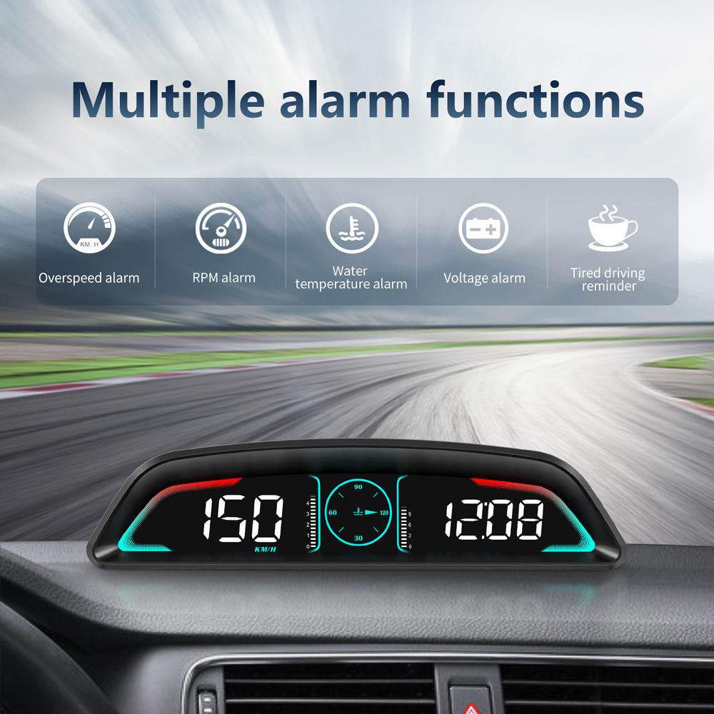 B3 OBD2 HUD pengukur Digital M - Hud Obd2 Multi Function Alarm ulasan dan harga