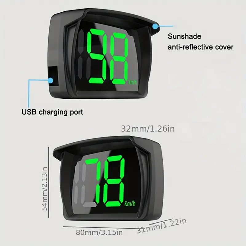Speedometer GPS Digital Univer - Car Hud Head Up Display Gps ulasan dan harga